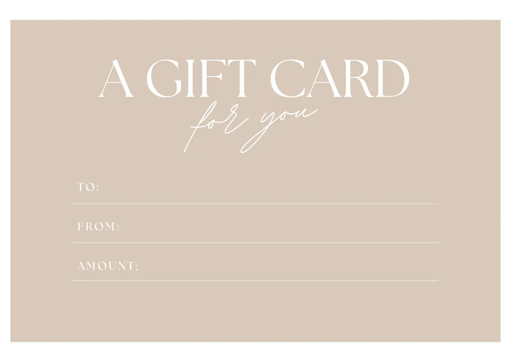 Skin Therapy gift card