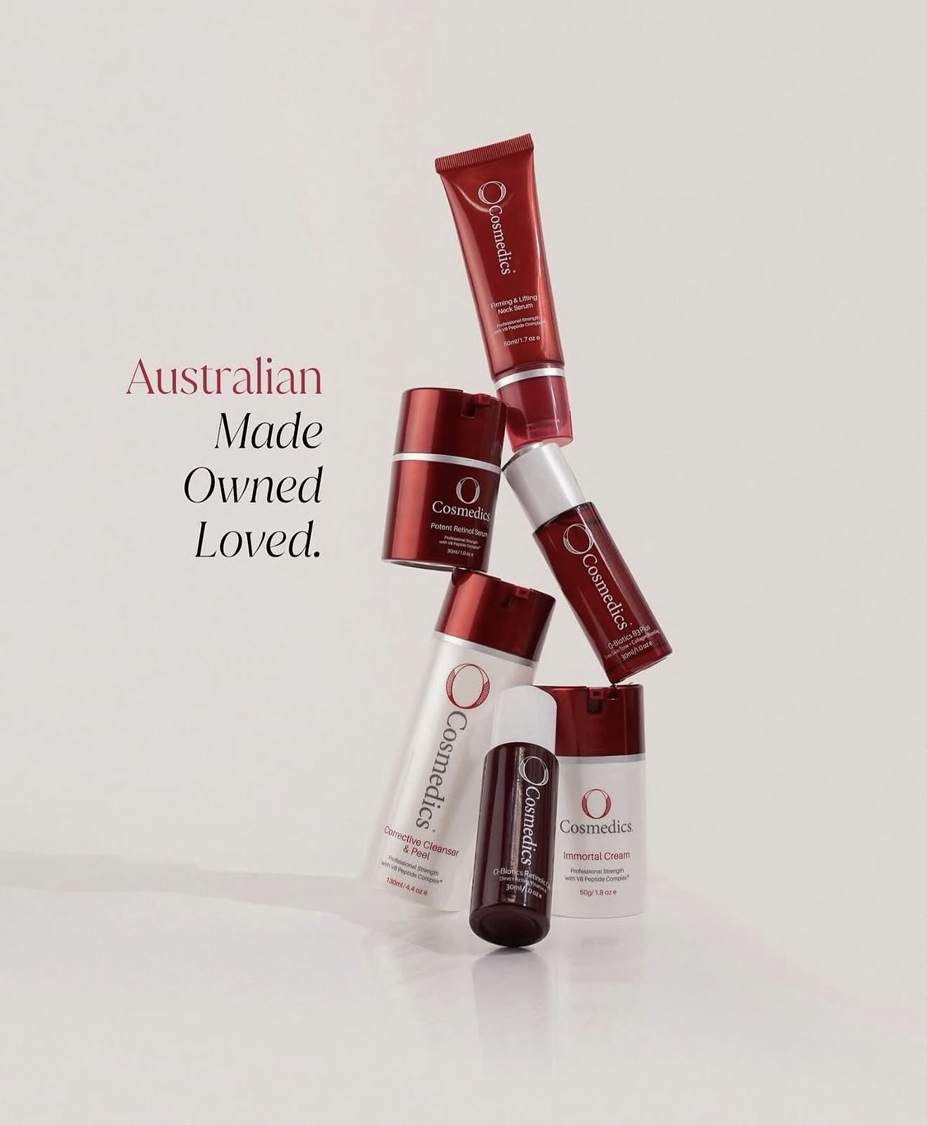 O Cosmedics skincare products
